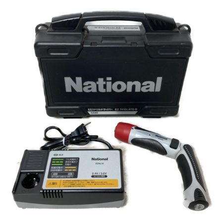  National ナショナル 3.6V 充電式ドリルドライバー (バッテリ1個・充電器・ケース付） EZ7410LA1S-B ブラック×グレー