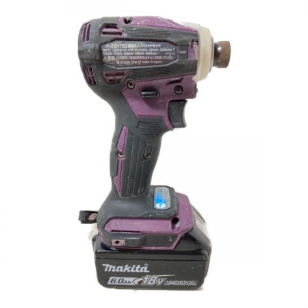  MAKITA マキタ 18V 充電式インパクトドライバ （バッテリ2個・充電器・ケース付） TD172DGXAP パープル