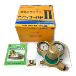＊＊ KOIKE 小池酸素 溶断用ガス圧力調整器 セフティゴールドⅡ 酸素用 ガット欠品 乾式安全器(GA-1M)付 SG2-1 Sランク