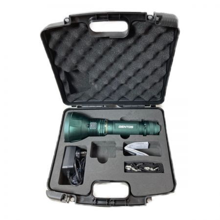  GENTOS ジェントス 充電式LEDフラッシュライト 13000ルーメン ケース付 UT-618R グリーン