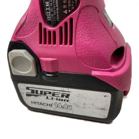  HITACHI 日立 14.4V 100mm 充電式ディスクグラインダ バッテリ1個付属 （充電器・ケースなし） G14DSL ショッキングピンク