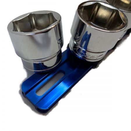  Deen 六角ソケット 差込角9.5mm 14個セット (ホルダー13個用） ブルー