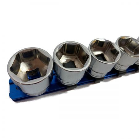  Deen 六角ソケット 差込角9.5mm 14個セット (ホルダー13個用） ブルー