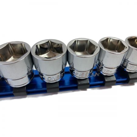  Deen 六角ソケット 差込角9.5mm 14個セット (ホルダー13個用） ブルー