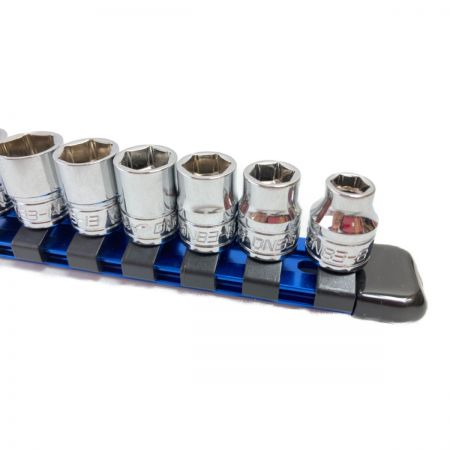  Deen 六角ソケット 差込角9.5mm 14個セット (ホルダー13個用） ブルー