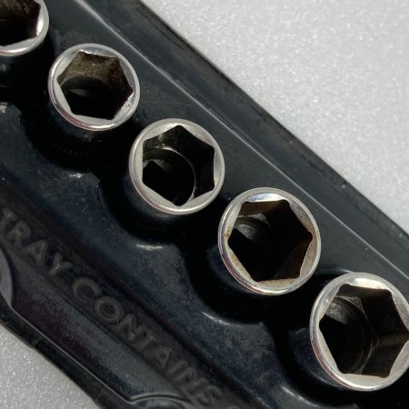  Snap-on スナップオン ラチェット用シャローソケット PAKTY263 12個  TMM15 ブラック