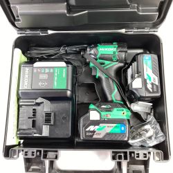 ＊＊ HiKOKI ハイコーキ 36V コードレスインパクトドライバ (バッテリ2個・充電器・ケース付） WH36DC 2XPS グリーン Sランク