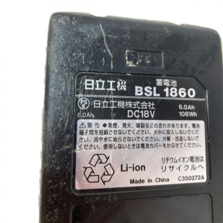  HITACHI 日立 18V 125mm コードレス丸のこ バッテリ1個付 （充電器・ケースなし） C18DBL ブラック