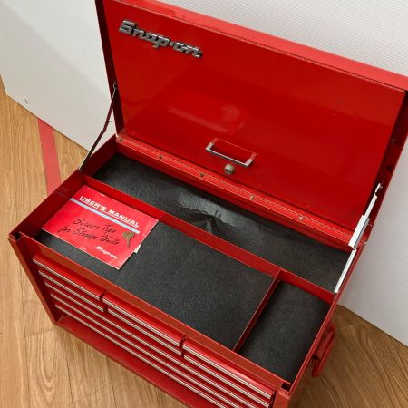 ДД Snap-on スナップオン ツールBOX 鍵付 キズ・ハガレ有 KRA-4059 レッド