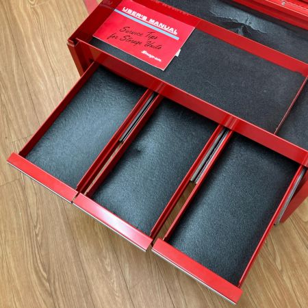 ДД Snap-on スナップオン ツールBOX 鍵付 キズ・ハガレ有 KRA-4059 レッド