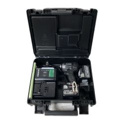 ＊＊ HiKOKI ハイコーキ 14.4V インパクトドライバ  バッテリ2個・充電器・ケース付 WH14DDL2 2LYPK(B) ブラック Sランク