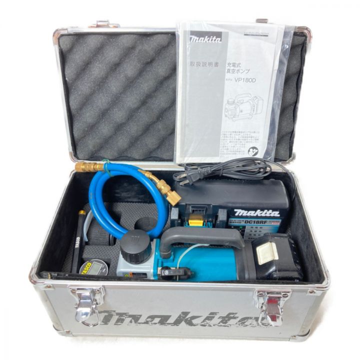 MAKITA マキタ 18V コードレス真空ポンプ （バッテリ1個・充電器・ケース付） VP180D ブルー｜中古｜なんでもリサイクルビッグバン