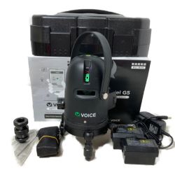 ＊＊ VOICE 5ライン グリーンレーザー墨出し器 ケース付 (受光器なし） G5 ブラック Bランク