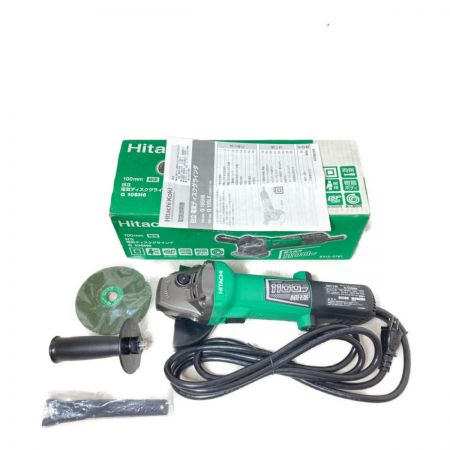  HITACHI 日立 100mm コード式ディスクグラインダ 細径 100W  G10SH6 グリーン