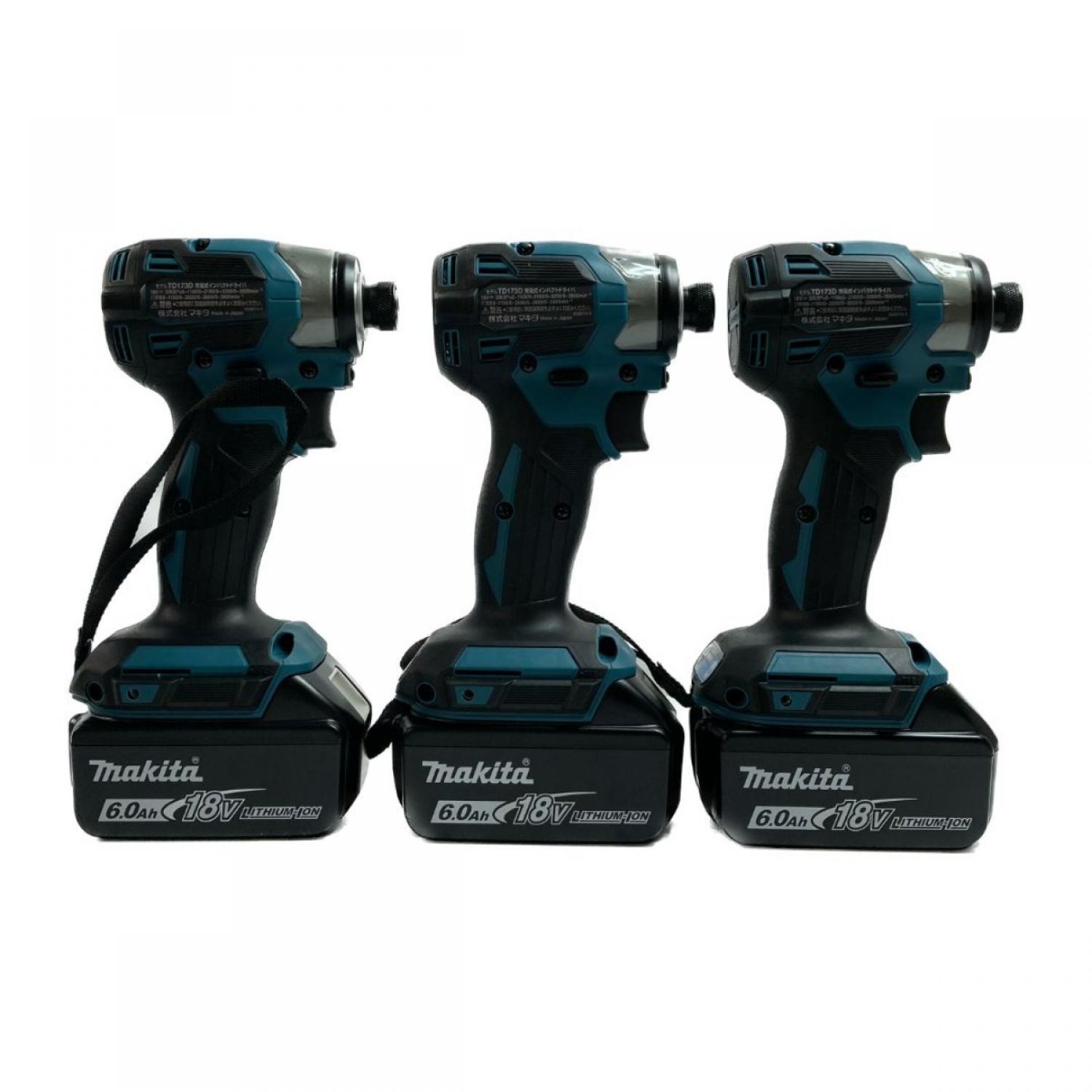 中古】 MAKITA マキタ 18V 充電式インパクトドライバ フルセット×3台