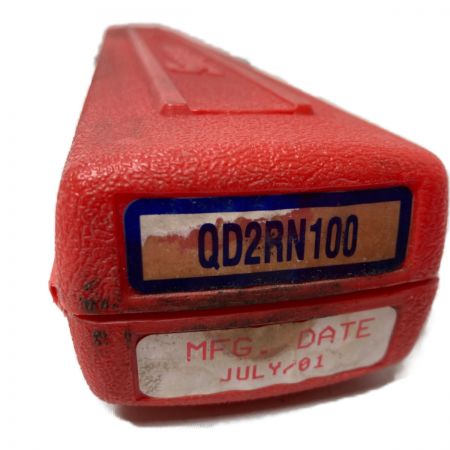  Snap-on スナップオン プレセット型トルクレンチ 差し込み角9.5mm  20~100Nm ケース付 QD2RN100 レッド