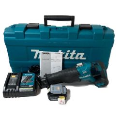 ＊＊ MAKITA マキタ 18V レシプロソー (バッテリ1個・充電器・ケース付） JR187D ブルー Aランク