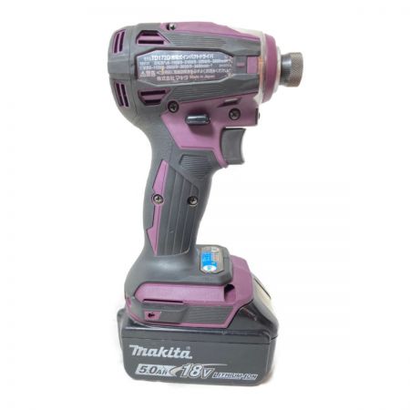  MAKITA マキタ 18V 充電式インパクトドライバ バッテリ1個付属 TD172D オーセンティックパープル