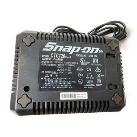  Snap-on スナップオン 18V コードレスインパクトレンチ (バッテリ2個・充電器付） CTJ8850BK ブラック