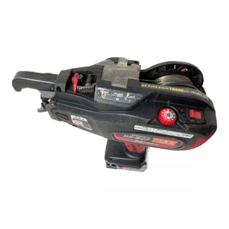  MAX マックス 鉄筋結束機 リバータイヤ  (バッテリ2個・充電器・ケース付） RB-399-B2C ブラック×レッド