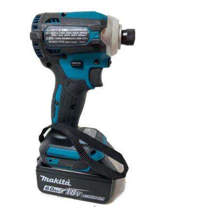  MAKITA マキタ 18V 充電式インパクトドライバ  バッテリ2個・充電器・ケース付 TD171DRGX ブルー