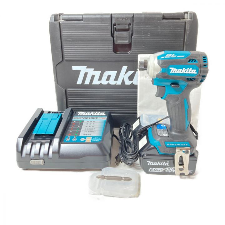 MAKITA マキタ 18V 充電式インパクトドライバ バッテリ2個・充電器・ケース付 TD171DRGX ブルー｜中古｜なんでもリサイクルビッグバン