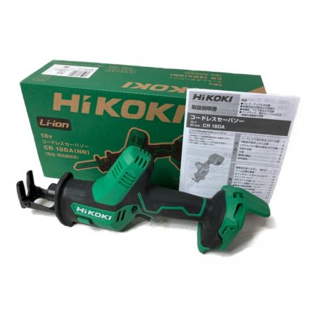 HiKOKI ハイコーキ 18V コードレスセーバーソー 本体のみ（バッテリ・充電器なし） CR18DA グリーン