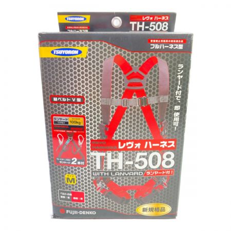  藤井電工 ツヨロン レヴォ ハーネス Mサイズ 新規格品 TH-508 ブラック×レッド