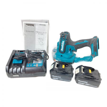  MAKITA マキタ 18V 充電式全ネジカッタ (バッテリ2個・充電器・ケース付） SC102DRGX ブルー