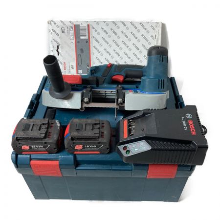  BOSCH ボッシュ 18V 充電式バンドソー (バッテリ2個・充電器・ケース付） GCB18V-LI ネイビー