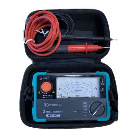  KYORITSU 絶縁抵抗計　3レンジメガ KEW3432 ブラック