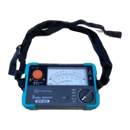  KYORITSU 絶縁抵抗計　3レンジメガ KEW3432 ブラック