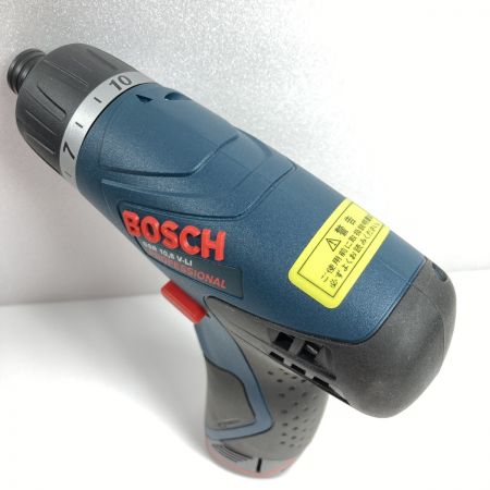 BOSCH ボッシュ 10.8V バッテリードライバドリル （バッテリ2個・充電器・ケース付） GSR10.8V-LI ネイビー