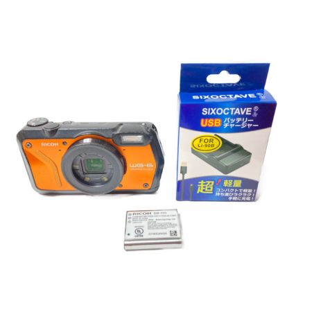  RICOH リコー GPS コンパクトデジタルカメラ 2000万画素 互換充電器付属 WG-6