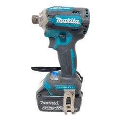 ＊＊ MAKITA マキタ 18V 充電式インパクトドライバ バッテリ1個付属 （充電器なし） TD171D ブルー Cランク