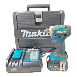 ＊＊ MAKITA マキタ 18V 充電式インパクトドライバ (バッテリ1個・充電器・ケース付) ライト切れ TD172D ブルー Cランク