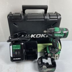 ＊＊ HiKOKI ハイコーキ 36V コードレスインパクトレンチ (バッテリ2個・充電器・ケース付) 差込角19mm PSEマークあり WR36DC(2XP) グリーン Sランク