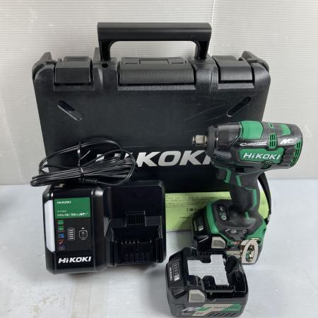  HiKOKI ハイコーキ 36V コードレスインパクトレンチ (バッテリ2個・充電器・ケース付) 差込角19mm PSEマークあり WR36DC(2XP) グリーン