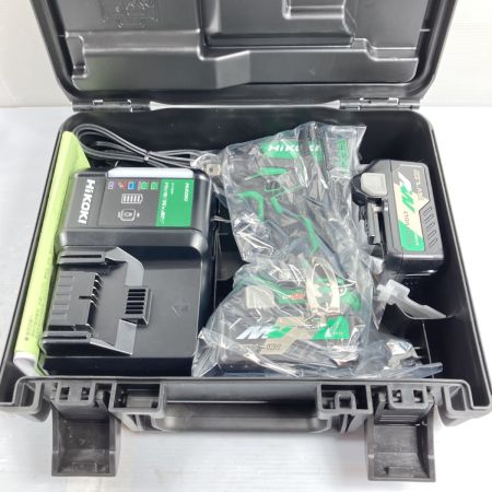  HiKOKI ハイコーキ 36V コードレスインパクトレンチ (バッテリ2個・充電器・ケース付) 差込角19mm PSEマークあり WR36DC(2XP) グリーン