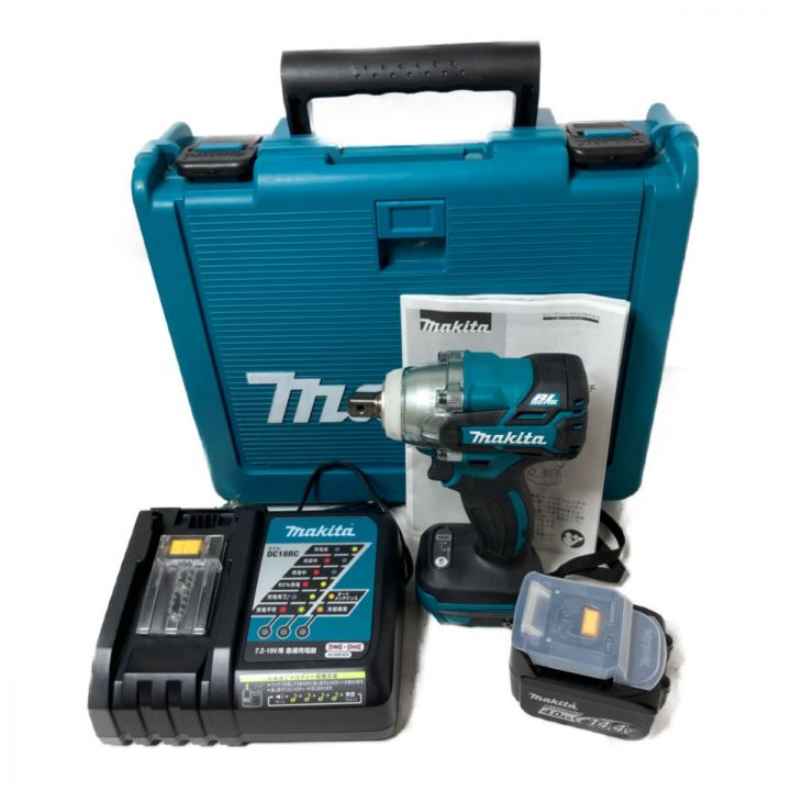 MAKITA マキタ 14.4V 充電式インパクトレンチ (バッテリ1個・充電器・ケース付） TW280D ブルー｜中古｜なんでもリサイクルビッグバン