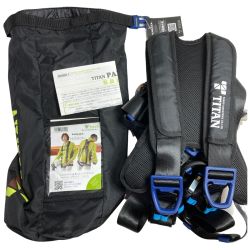 ＊＊ TITAN TITAN　タイタン　PANGEA　パンゲア　フルハーネス型安全帯 新規格適合品 PAHN-10A-BL ブラック Sランク