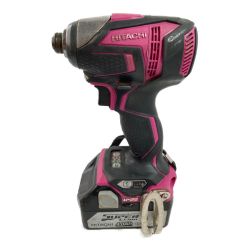 ＊＊ HITACHI 日立 18V コードレスインパクトドライバ バッテリ1個付属 (充電器なし） WH18DDL ショッキングピンク Cランク