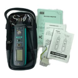 ＊＊ KYORITSU 共立電気計器 コンセントテスタ 検電器 (ソフトケース付） KEW4505 ブラック×グリーン Aランク