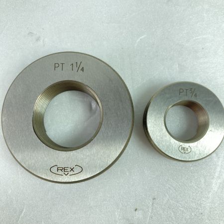  REX レッキス ねじゲージ 2個セット PT1-1/4&3/4