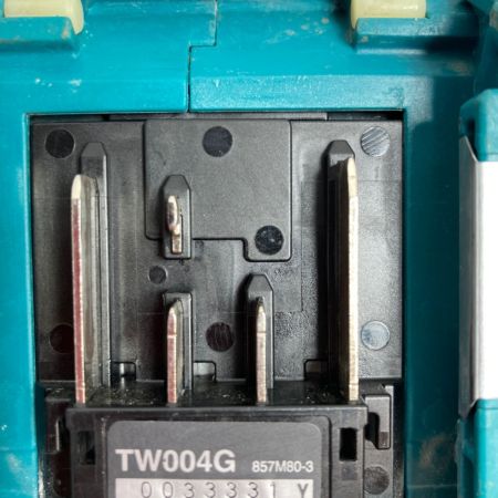  MAKITA マキタ 40Vmax 充電式インパクトレンチ (バッテリ2個・充電器付属）ケースなし TW004G ブルー