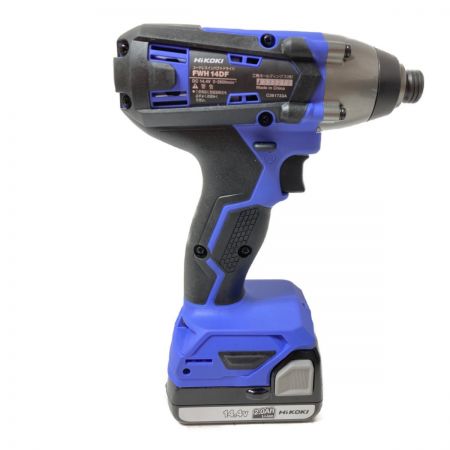  HiKOKI ハイコーキ 14.4V コードレスインパクトドライバ（バッテリ2個・充電器・ケース付） FWH14DF パープル