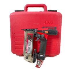 ＊＊ MAX マックス 高圧スーパーフィニッシュネイラ 15~55mm (ケース付) HA-55SF2(D) ブラック×レッド Cランク