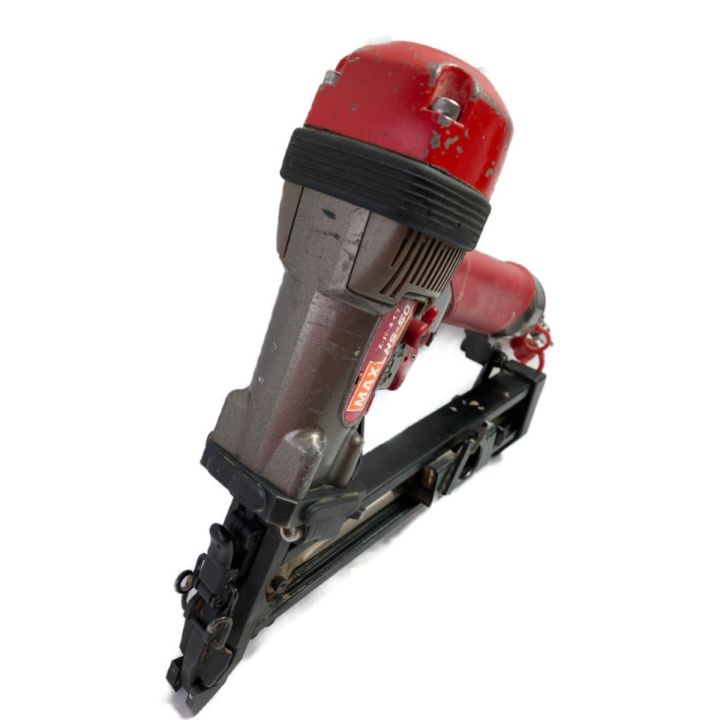 MAX マックス 50mm フロア用高圧ネイラ ケース付 HS-50 レッド｜中古  
