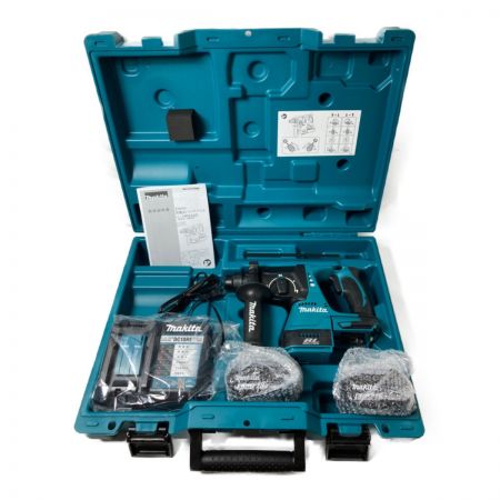  MAKITA マキタ 18V 充電式ハンマドリル 24mm (バッテリ2個・充電器・ケース付） HR244DRGX ブルー