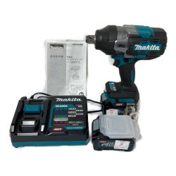 ＊＊ MAKITA マキタ 40Vmax 充電式インパクトレンチ （バッテリ2個・充電器・ケース付） TW001GRDX ブルー Bランク